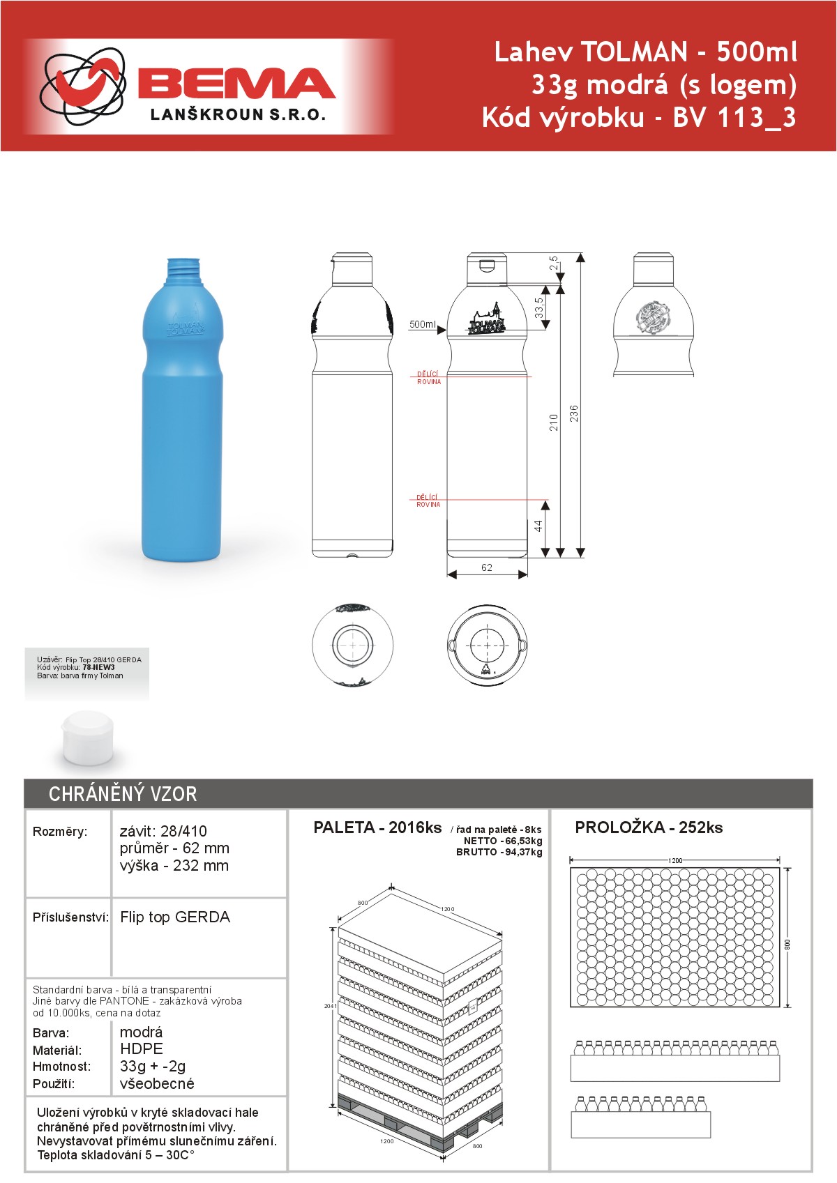 Tolman 500ml 8-5-2021